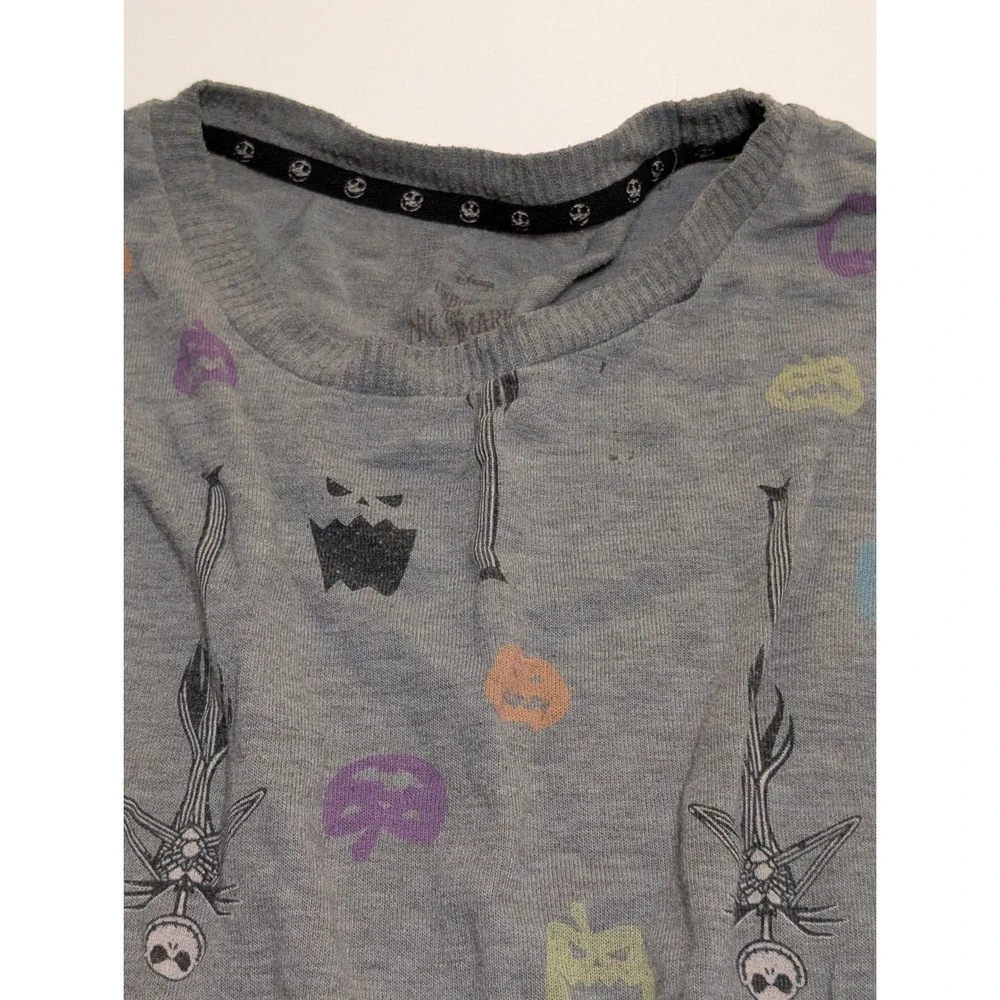 Disney Nightmare Before Christmas Jack Skellington Sleep Shirt Grey 2X LZ41910GD - Picture 3 of 6